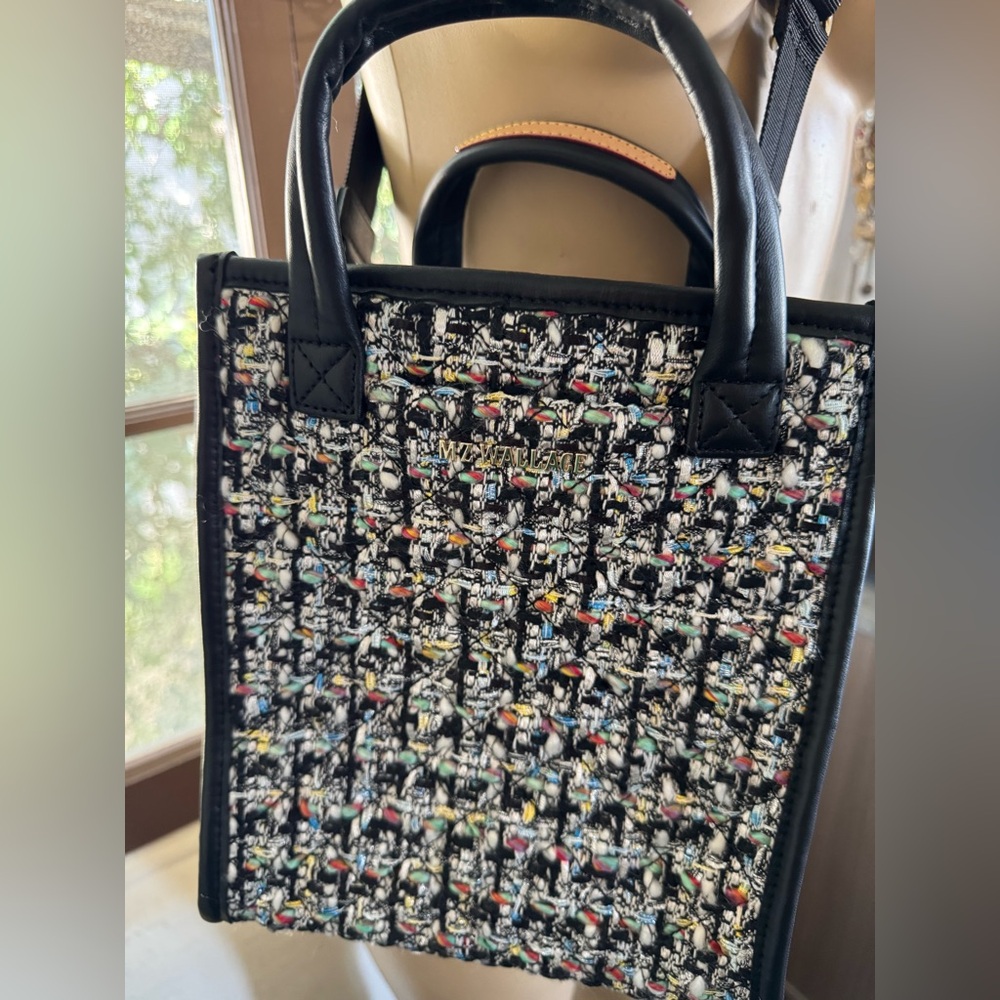 MZ Wallace Metro Box Tote Black size xs NEW